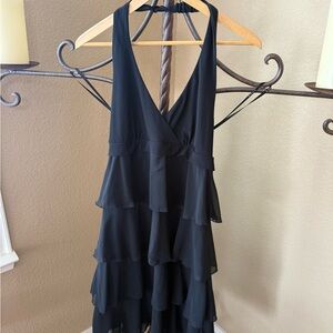 Elegant Black Halter Dress